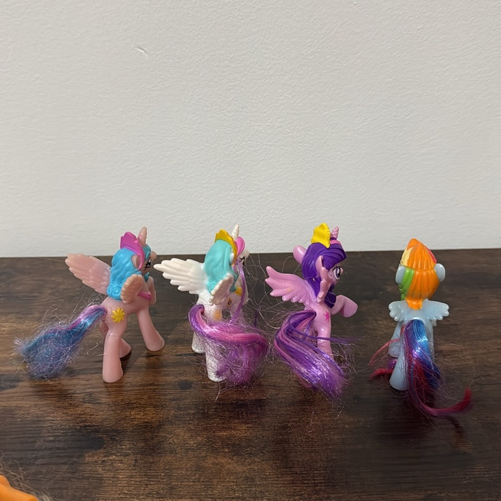 My Little Pony Mcdonalds Happy Meal Toy 3” Figures Mix Lot of 9 Brushable Tails - Picture 5 of 14